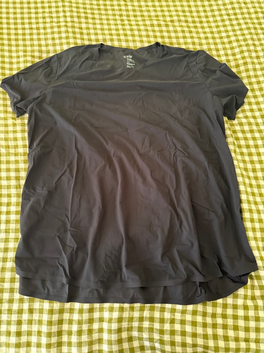 ADAY Charcoal Black Short-Sleeve Crew Tee